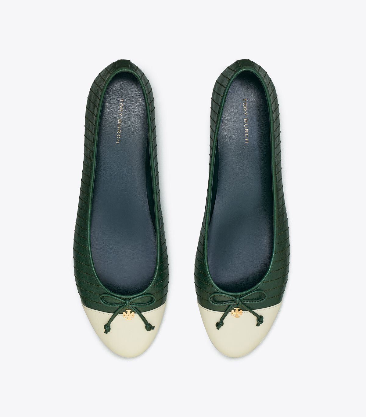 tory burch cap toe quilted ballet