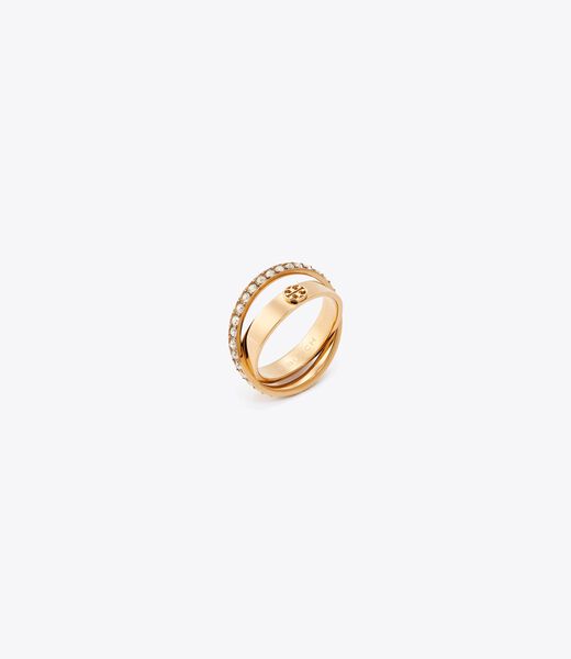 Icon Pavé Double Ring tory burch icon pav double ring