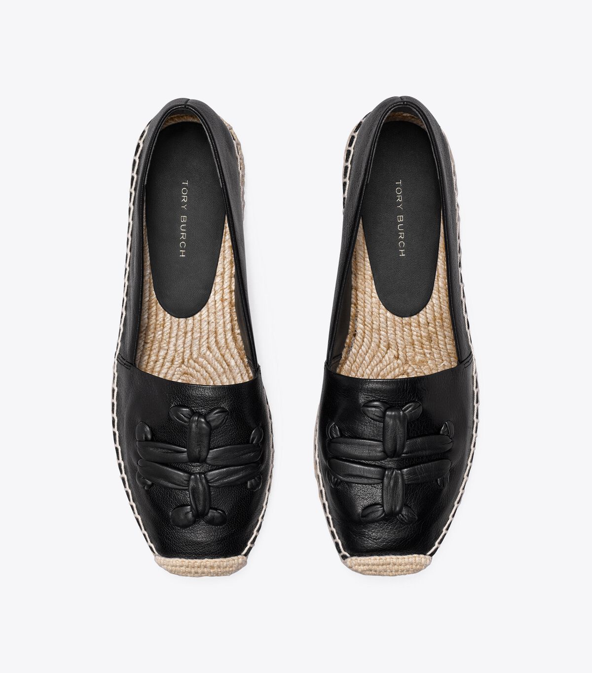 tory burch woven double t aline espadrille