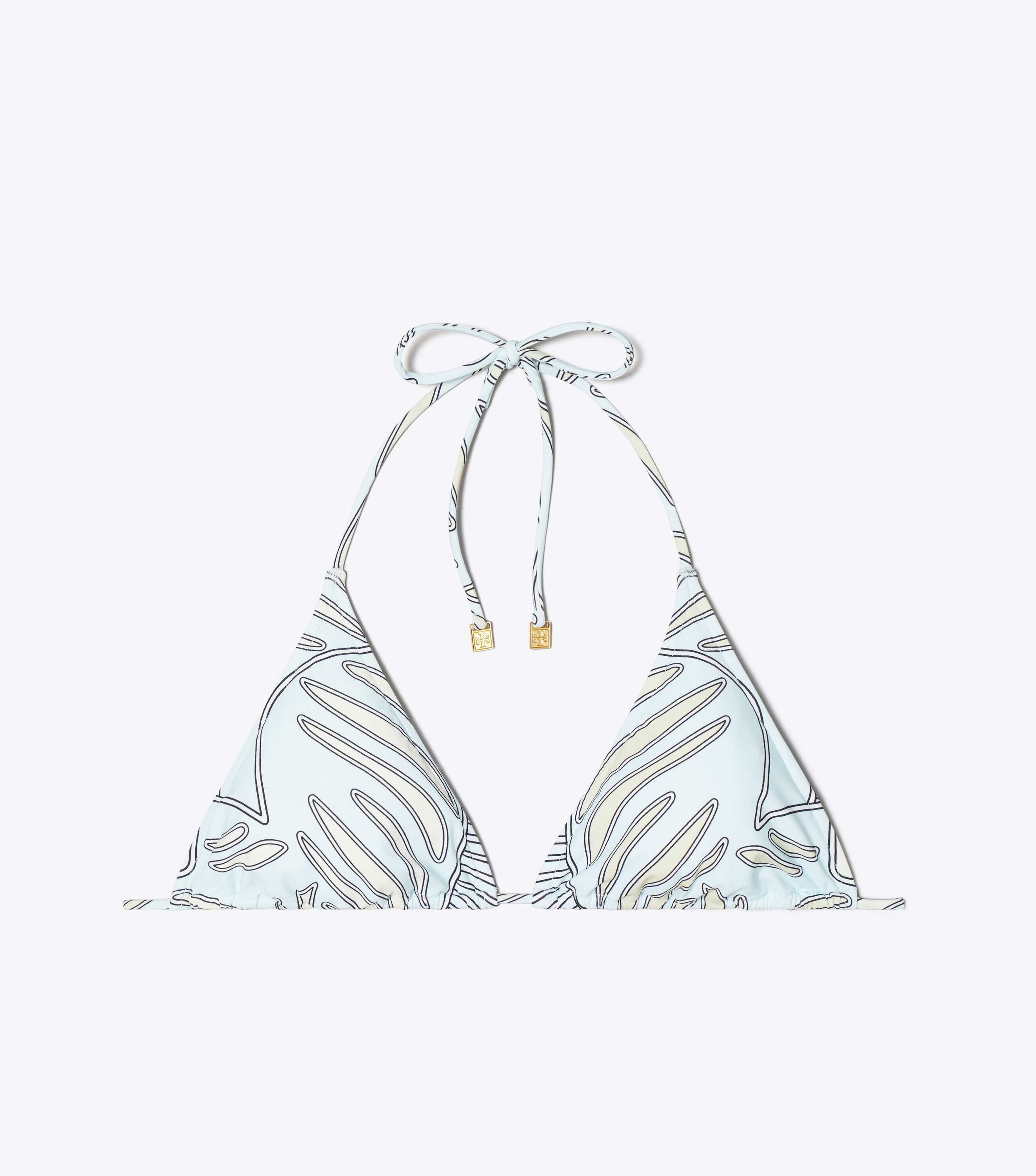 Printed Sting Bikini Top, Blue Zebra Scarf | Tory Burch KSA