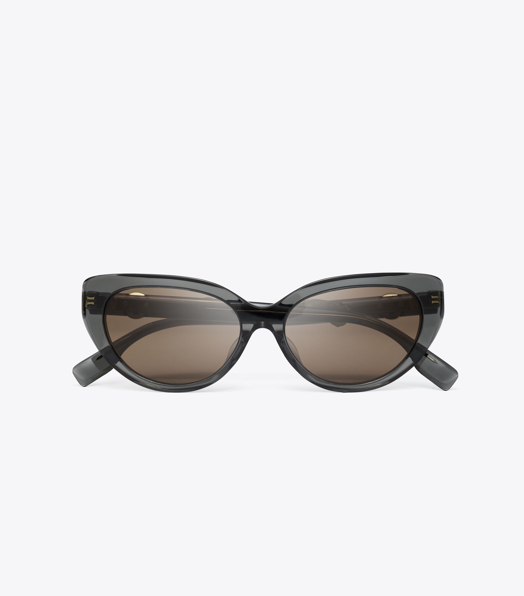Miller Cat-Eye Sunglasses, Washed Black/Dark Brown | Tory 