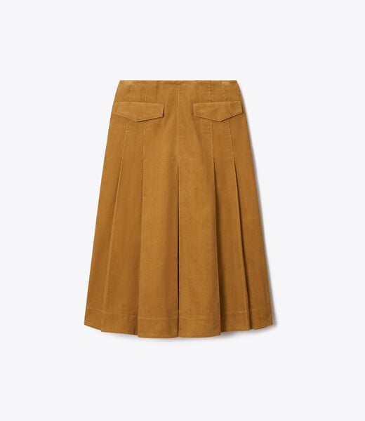 Corduroy Pleated Skirt tory burch corduroy pleated skirt