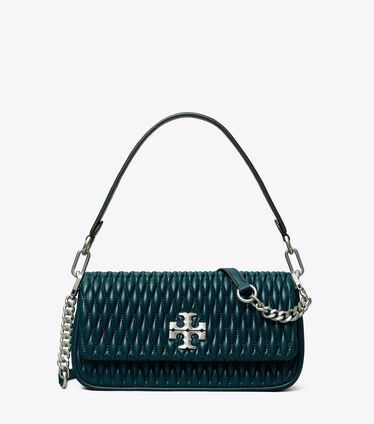 Small Kira Ruched Flap Shoulder Bag