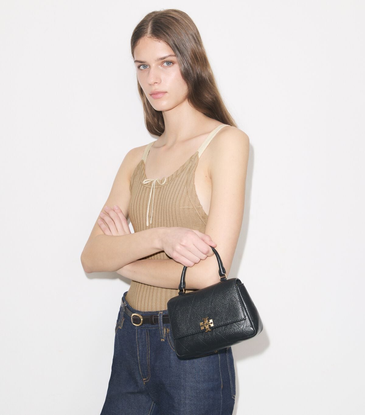 Mini Charlie Quilted Top-Handle Crossbody tory burch mini charlie quilted top handle crossbody