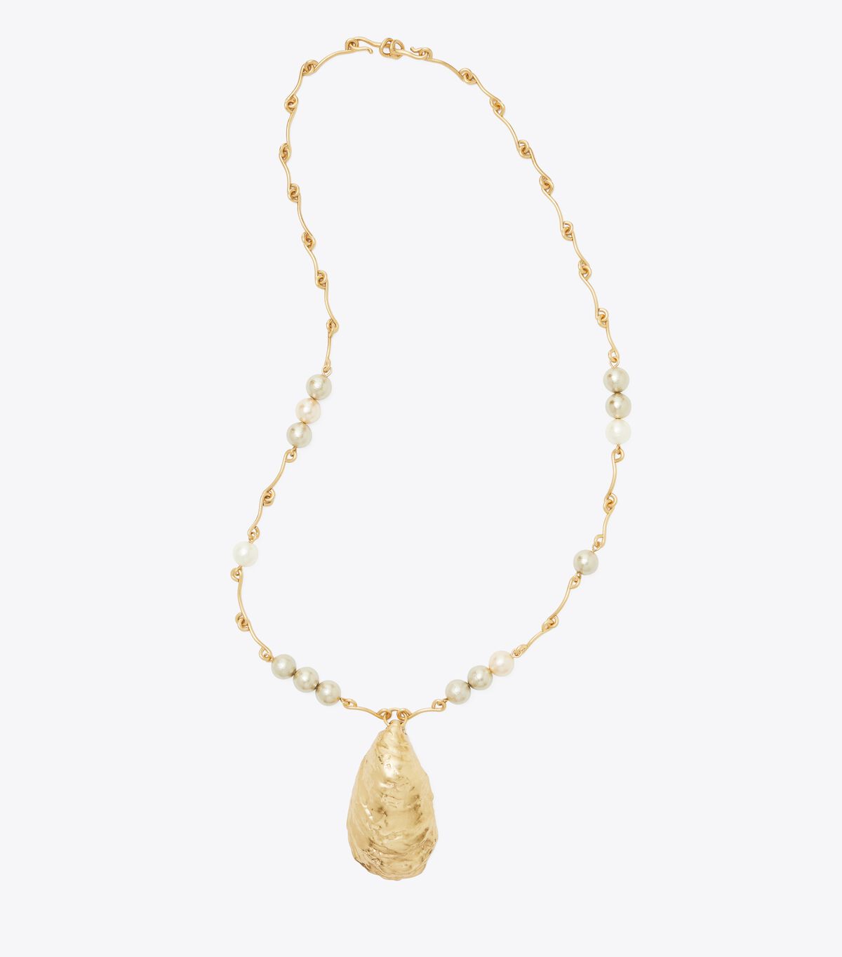 tory burch oyster shell pendant necklace