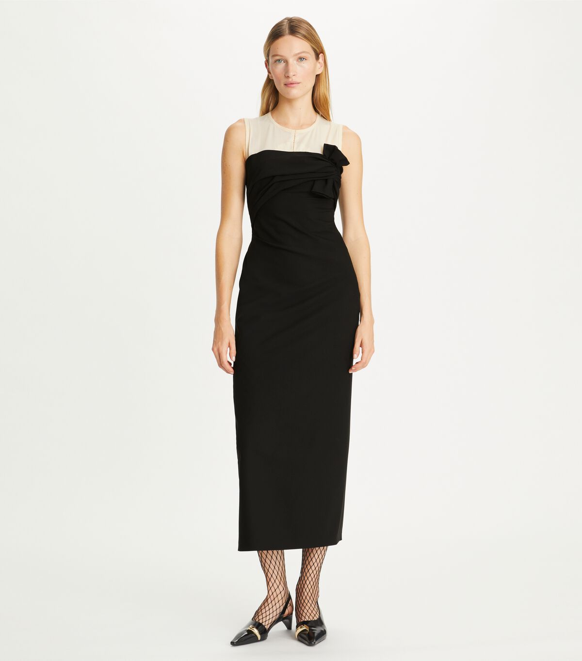 tory burch knotted stretch wool dress