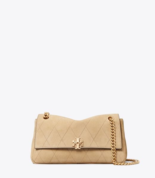 tory burch small charlie quilted suede shoulder bag