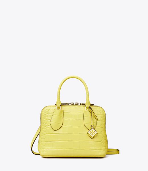 tory burch mini embossed swing satchel