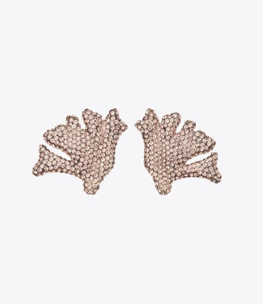 tory burch coral earrings