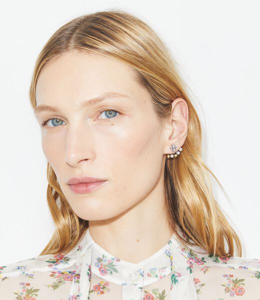 tory burch moondance pearl front back earrings