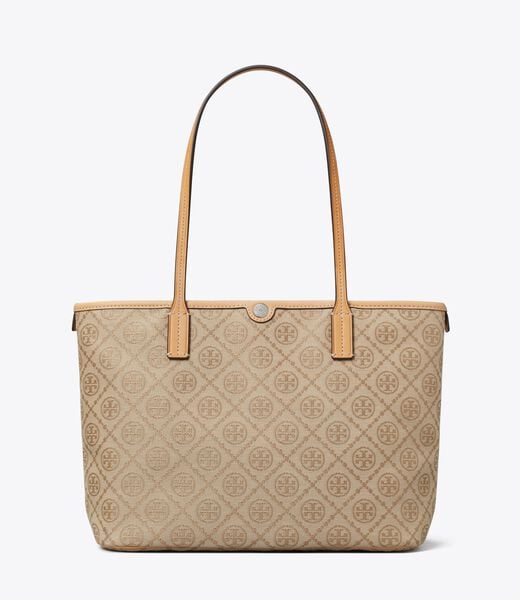tory burch t monogram small zip tote