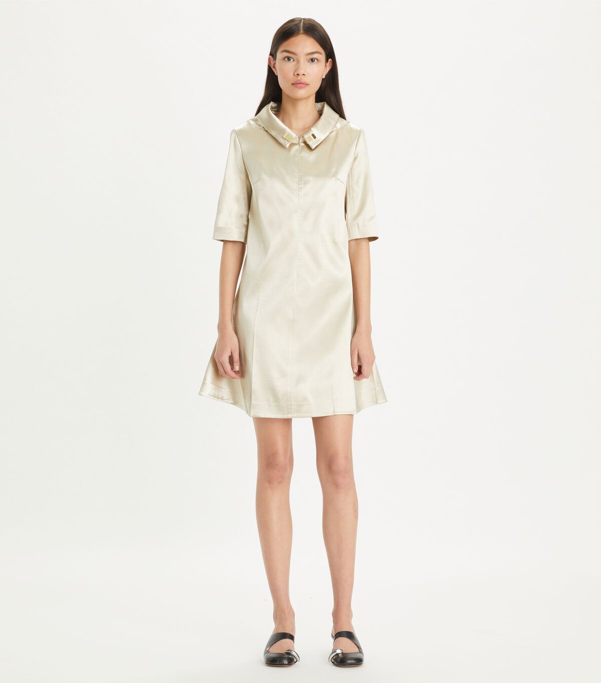 tory burch bonded satin dress