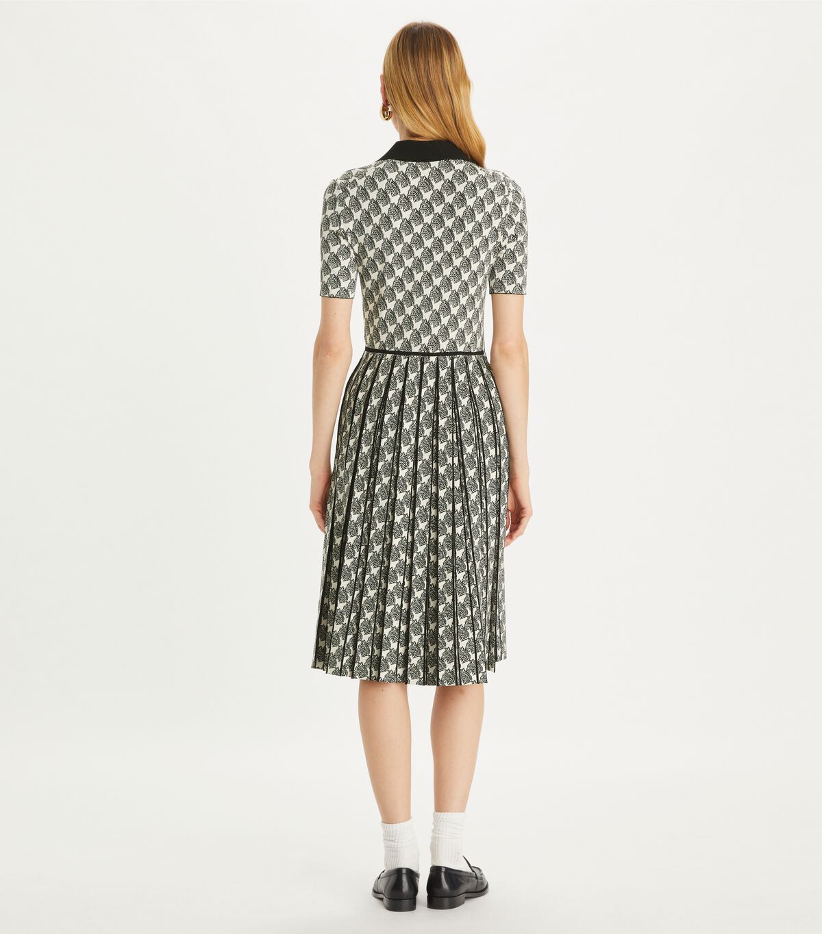 tory burch jacquard polo dress