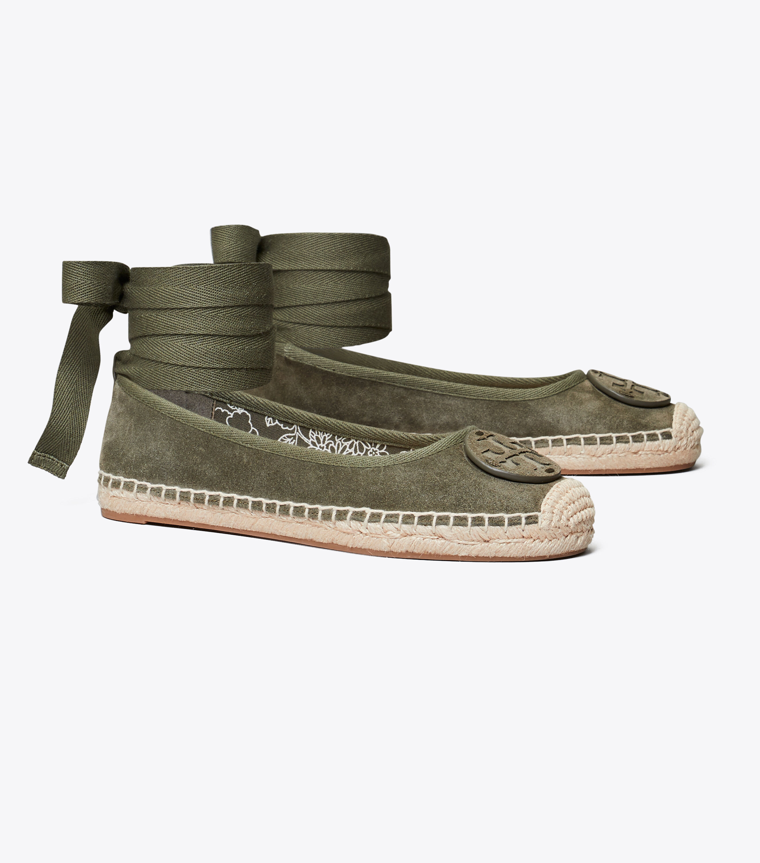 Minnie Ballet Espadrille Suede Shoes Tory Burch