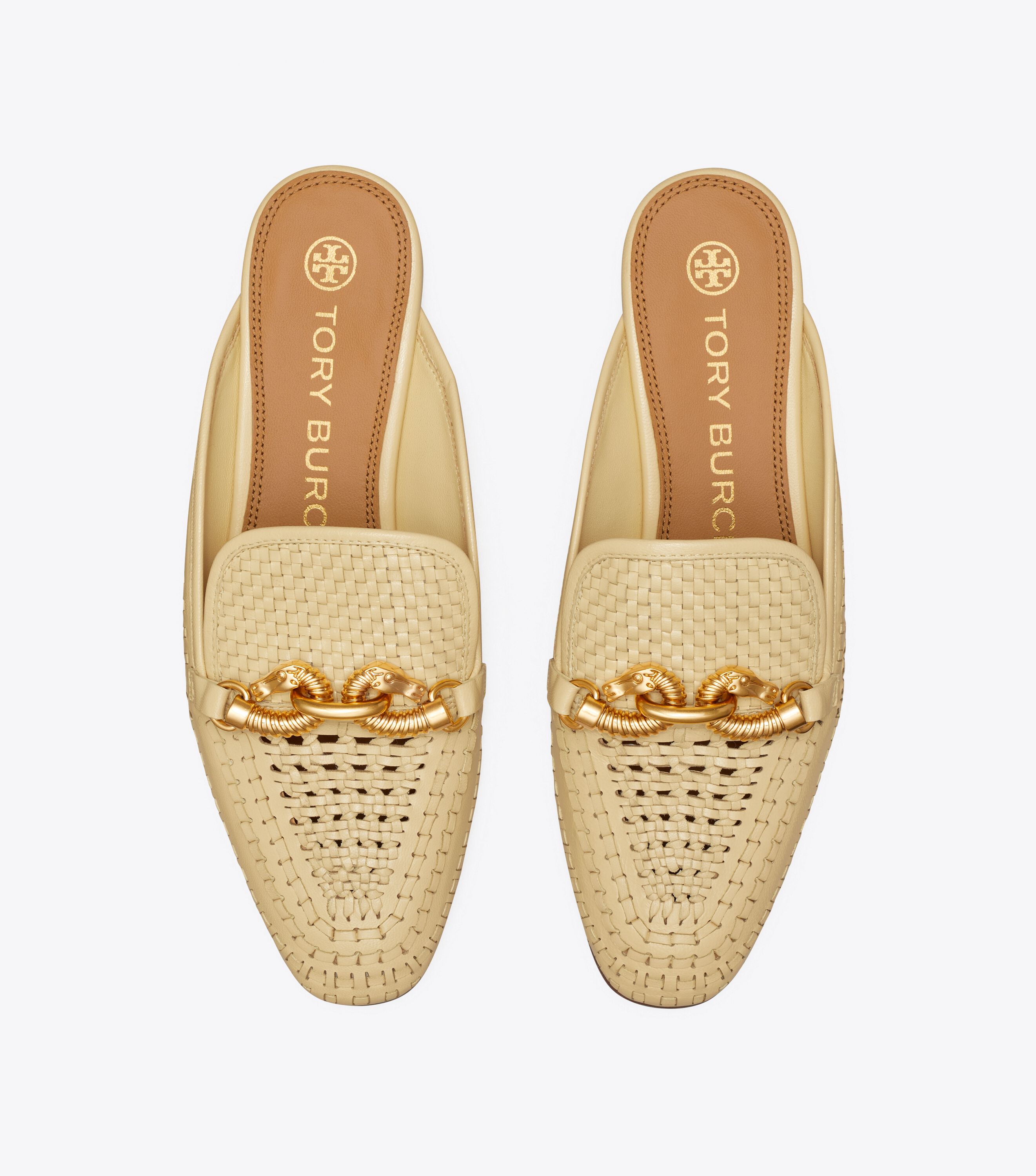 Jessa Woven Backless Loafer Tory Burch