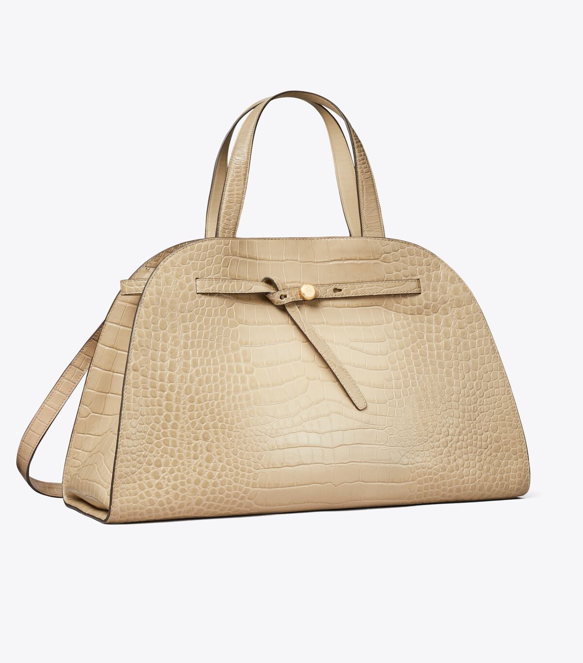 Romy Croc-Embossed Bauletto tory burch romy croc embossed bauletto