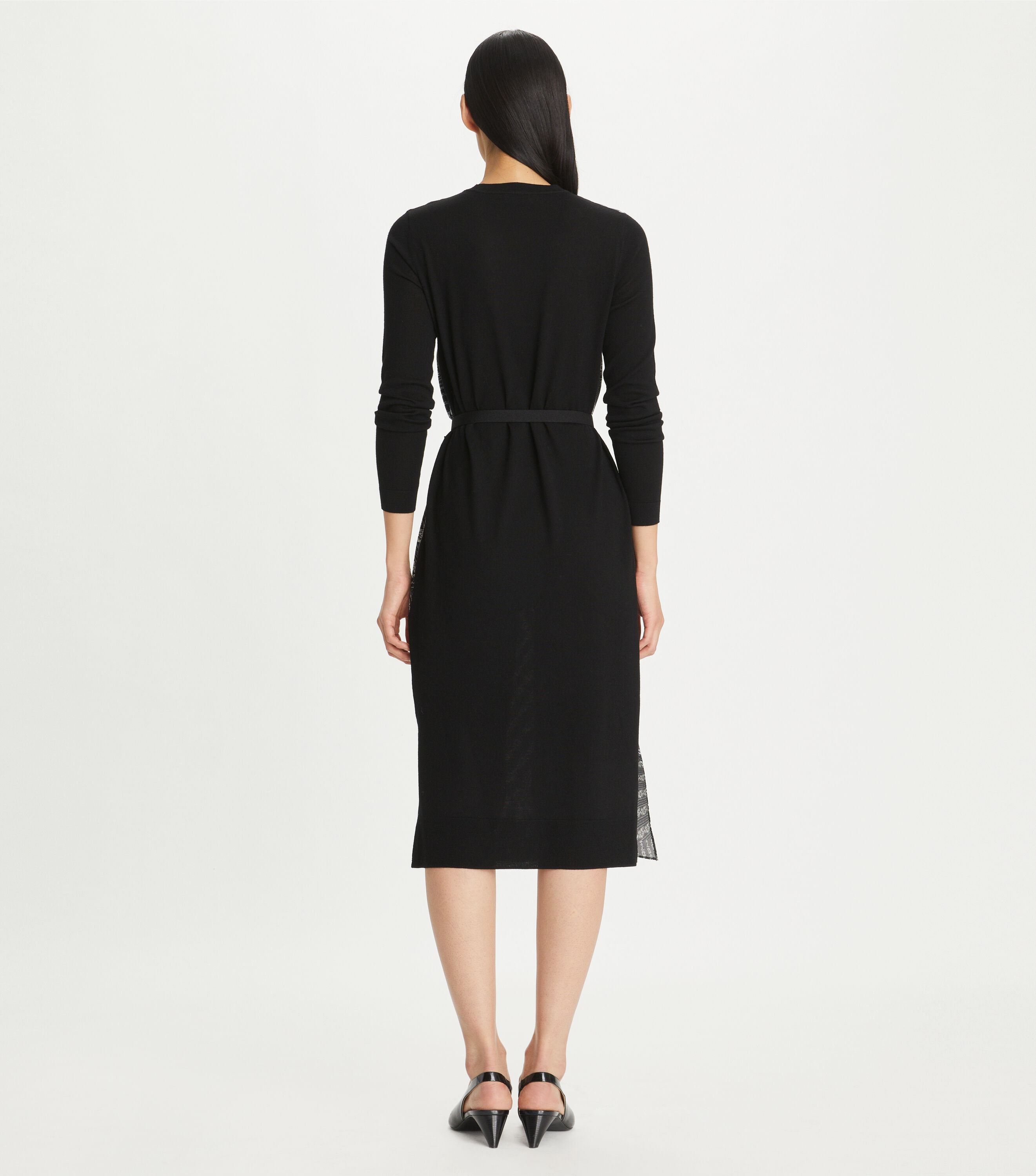 Greer Silk front Sweater Dress