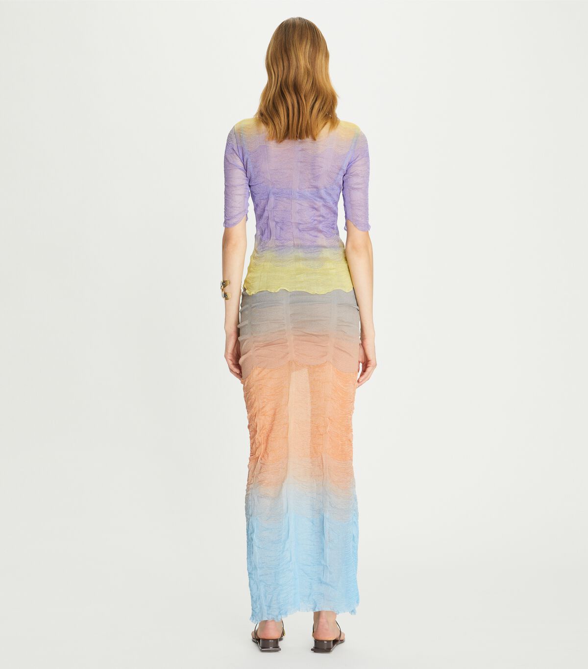tory burch polyester ombr skirt