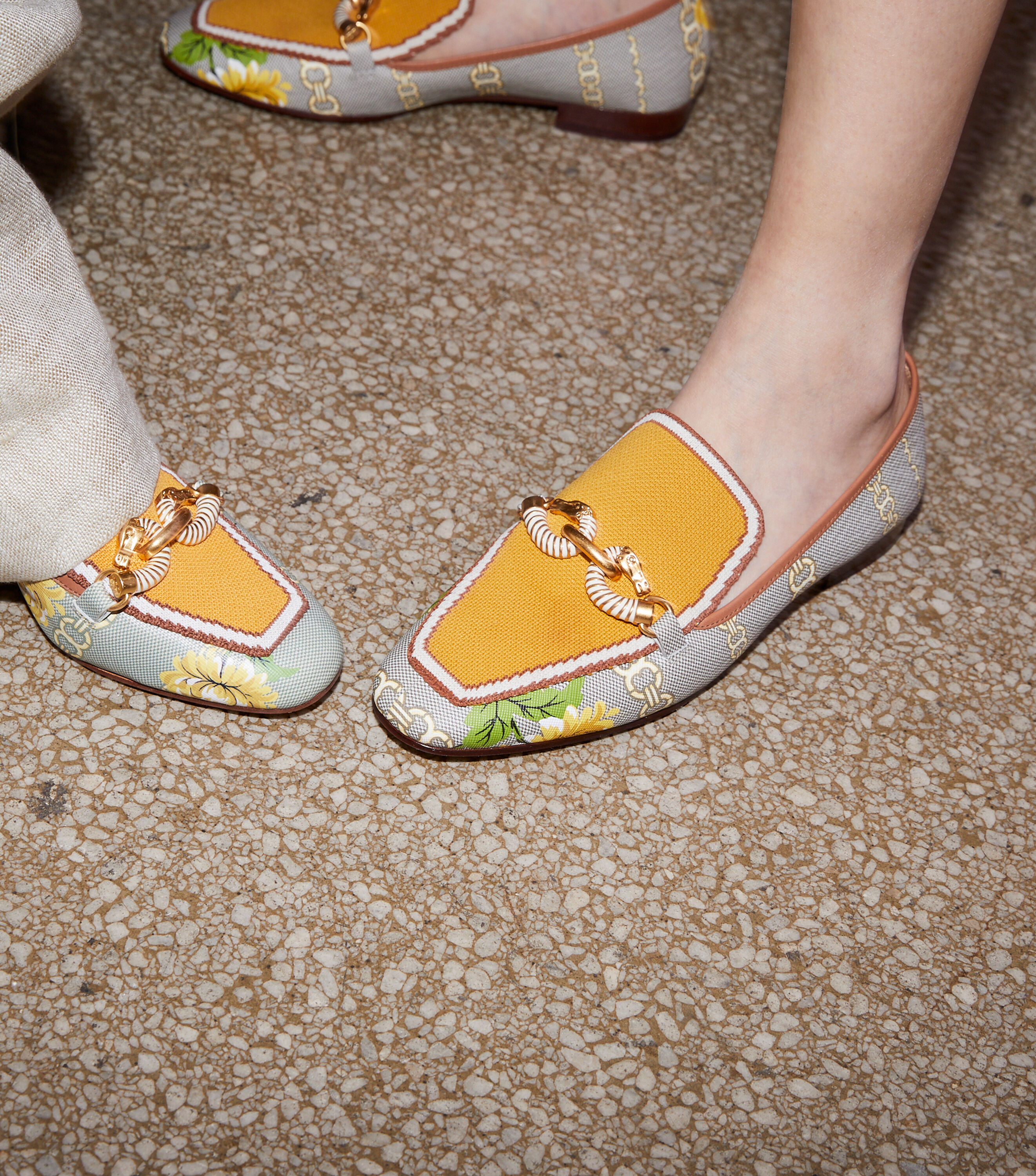 Jessa printed knit loafer clearance