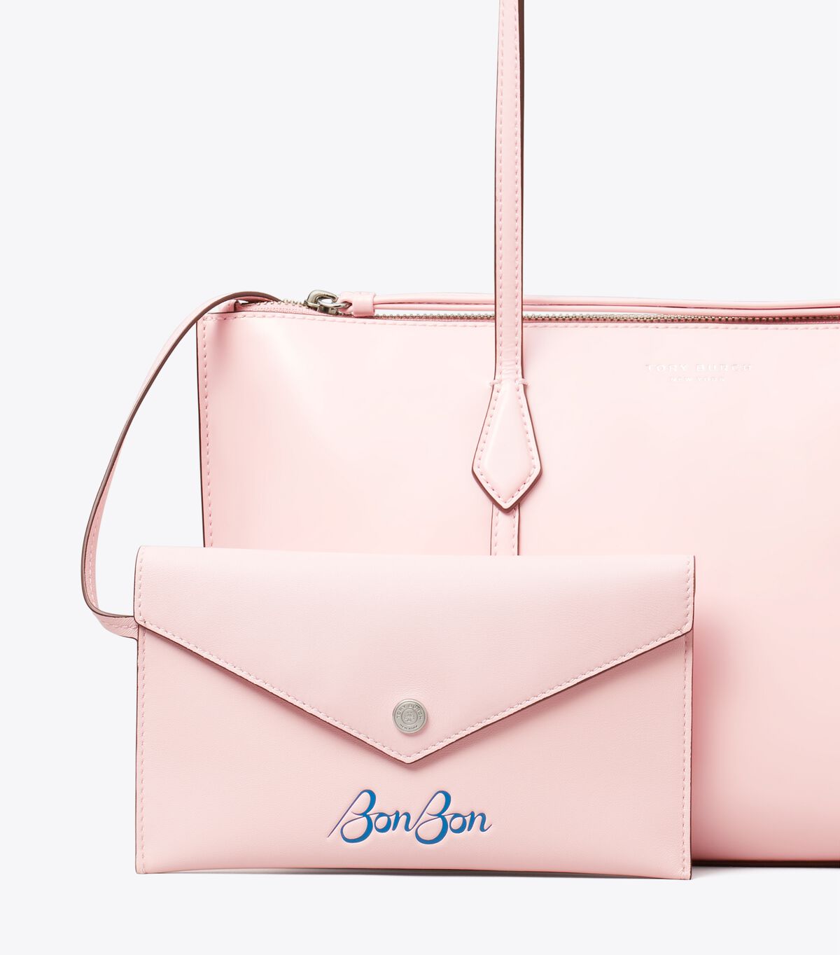 tory burch tb x bonbon small perry zip tote
