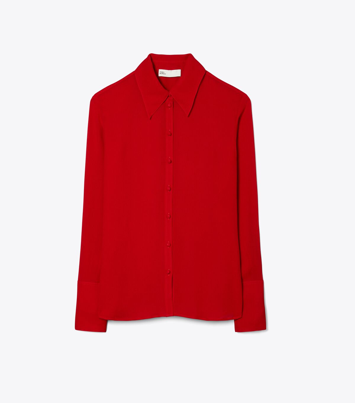 tory burch cuffed viscose shirt