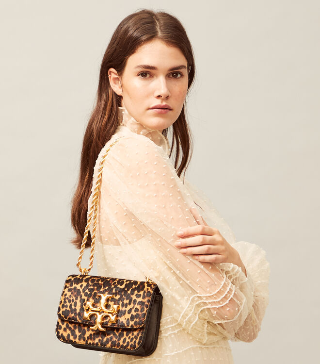 ELEANOR HAIRCALF SMALL CONVERTIBLE SHOULDER BAG | Tory Burch KSA Navigation  | Tory Burch