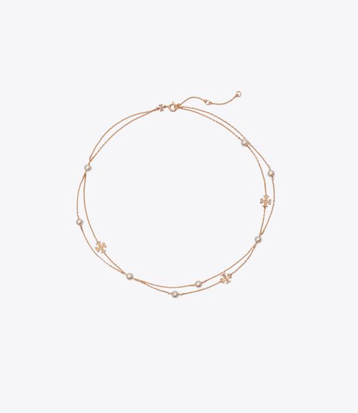 tory burch moondance layered pearl necklace