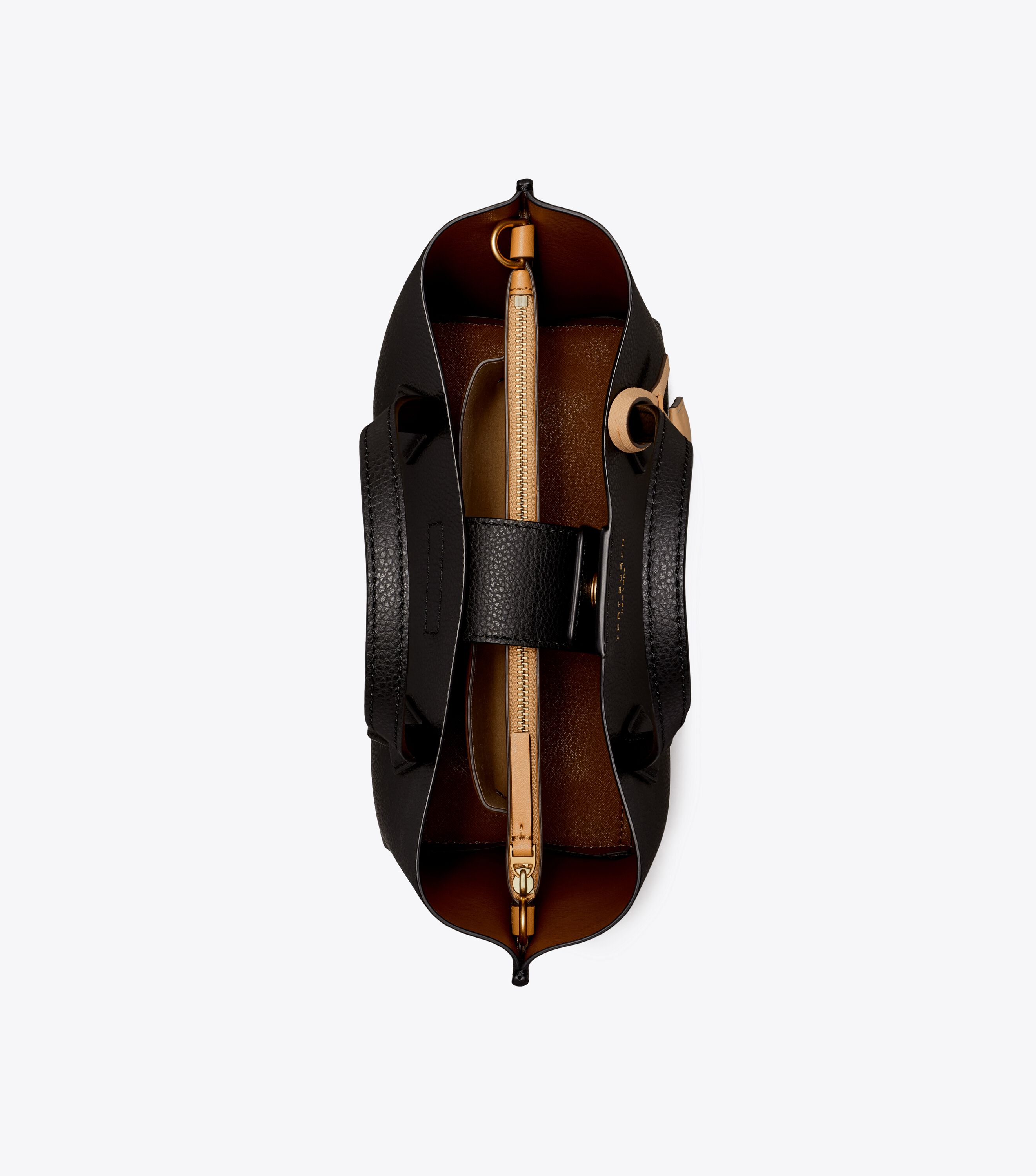 Small Perry Triple-Compartment Tote Bag, Black | Tory Burch KSA