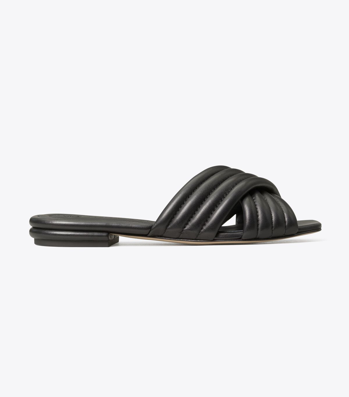 kira quilted flat slide