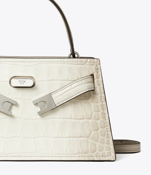 tory burch mini lee radziwill embossed degrad   top handle bag