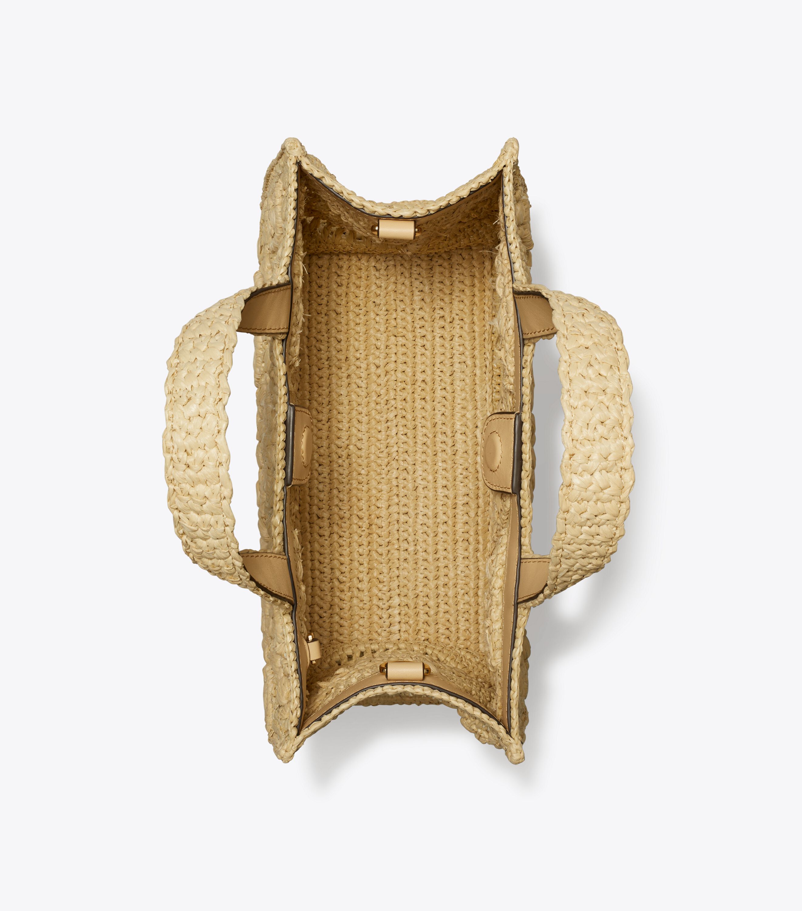 ☆Stairs☆TORY BURCH カゴバッグ T Monogram Raffia Top-Handle Tote, Natural | Tory Burch KSA