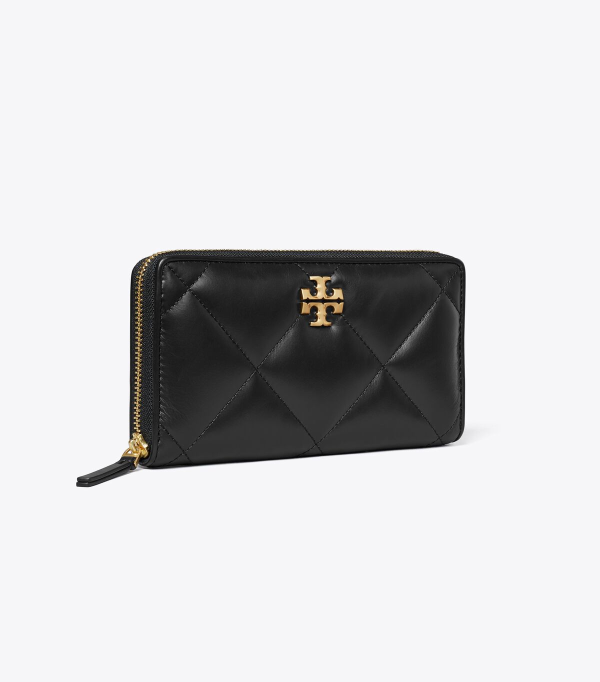 tory burch kira diamond quilt zip continental wallet