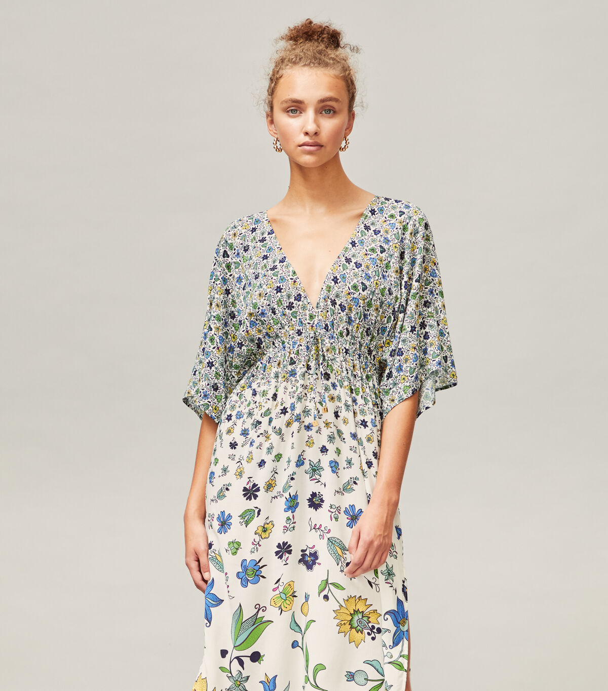 tory burch printed midi beach dress