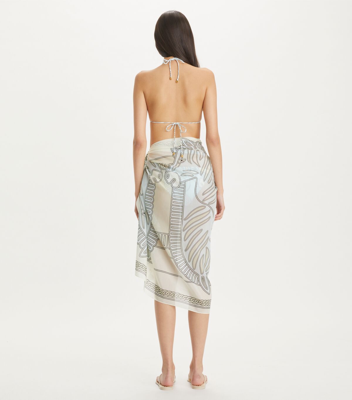 tory burch printed pareo