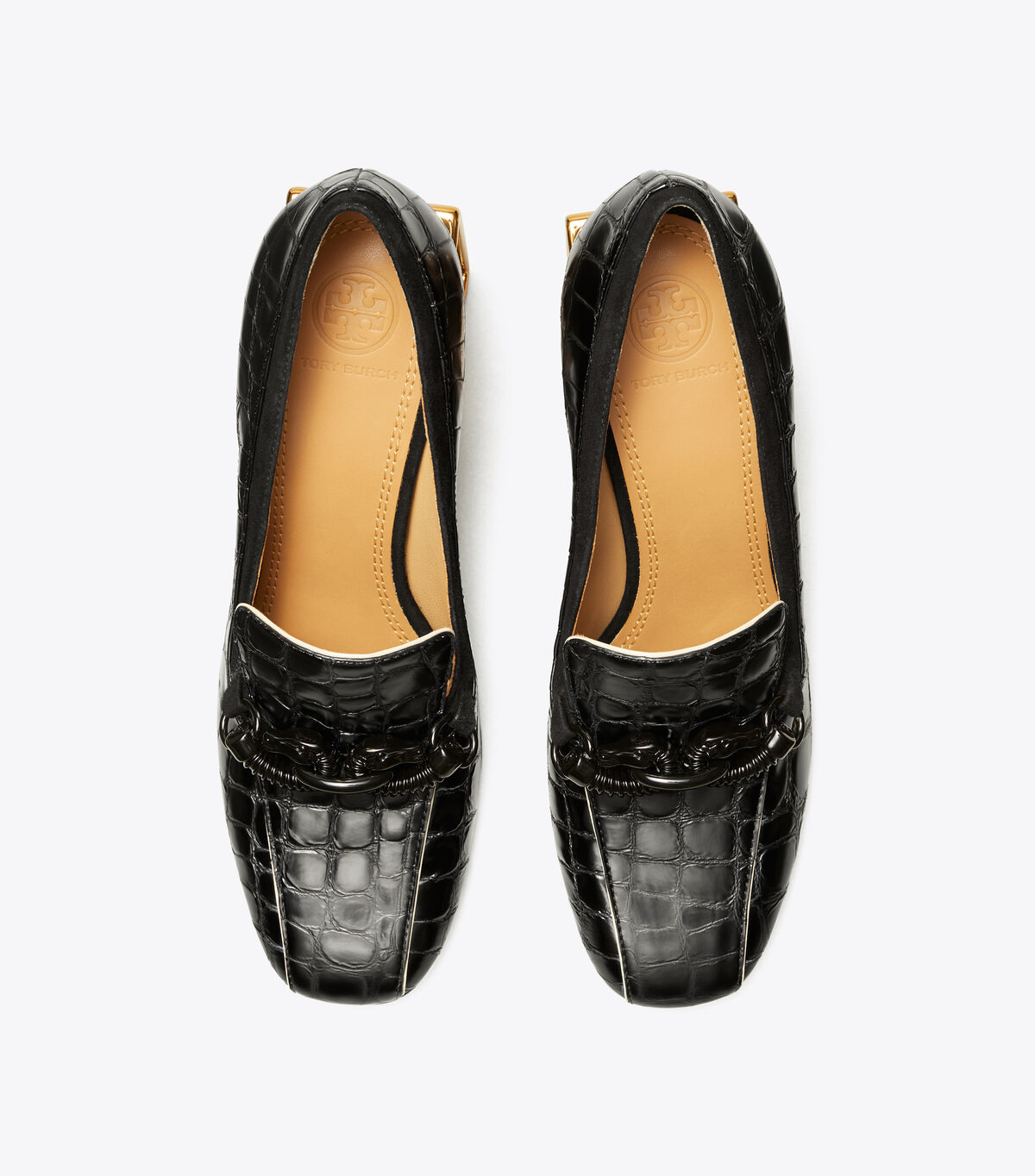 tory burch jessa metal heel loafer pump