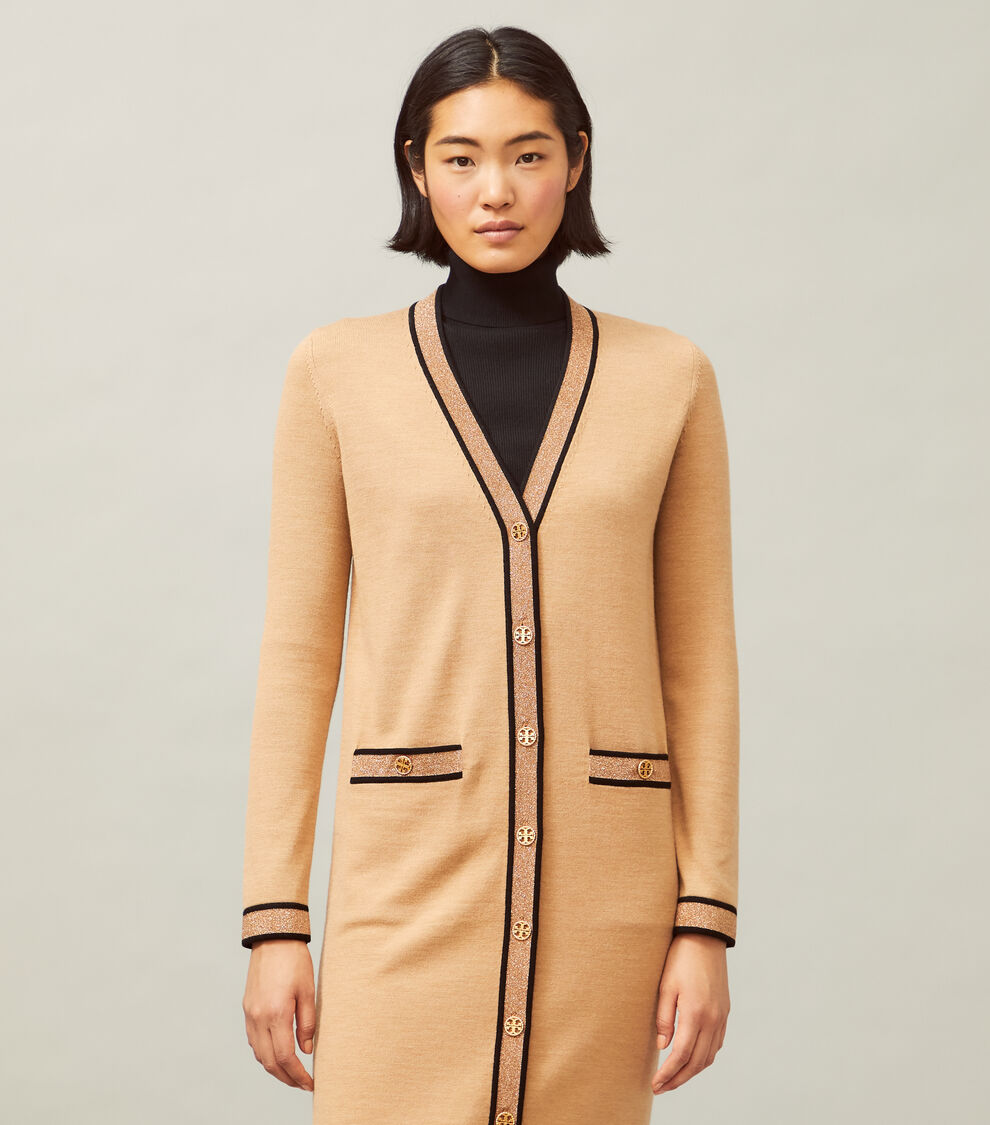 Longline Madeline Cardigan, Perfect Camel Tory Burch KSA