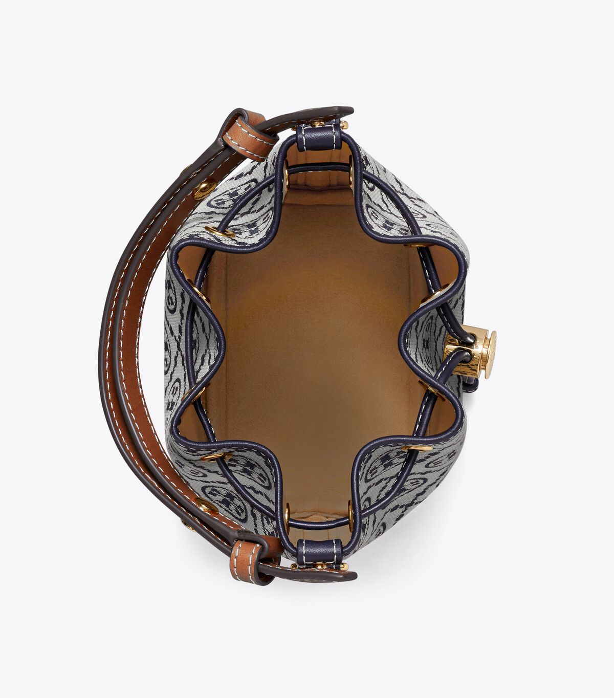 tory burch t monogram mini bucket bag