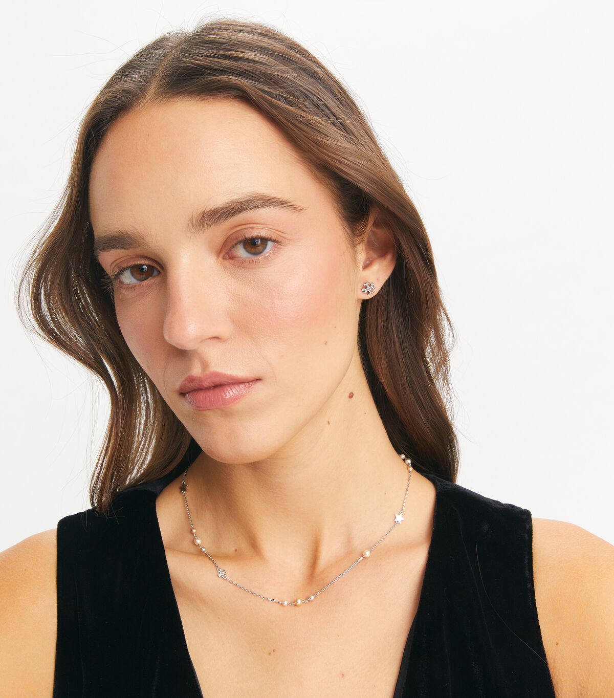 tory burch kira necklace and stud earring gift set