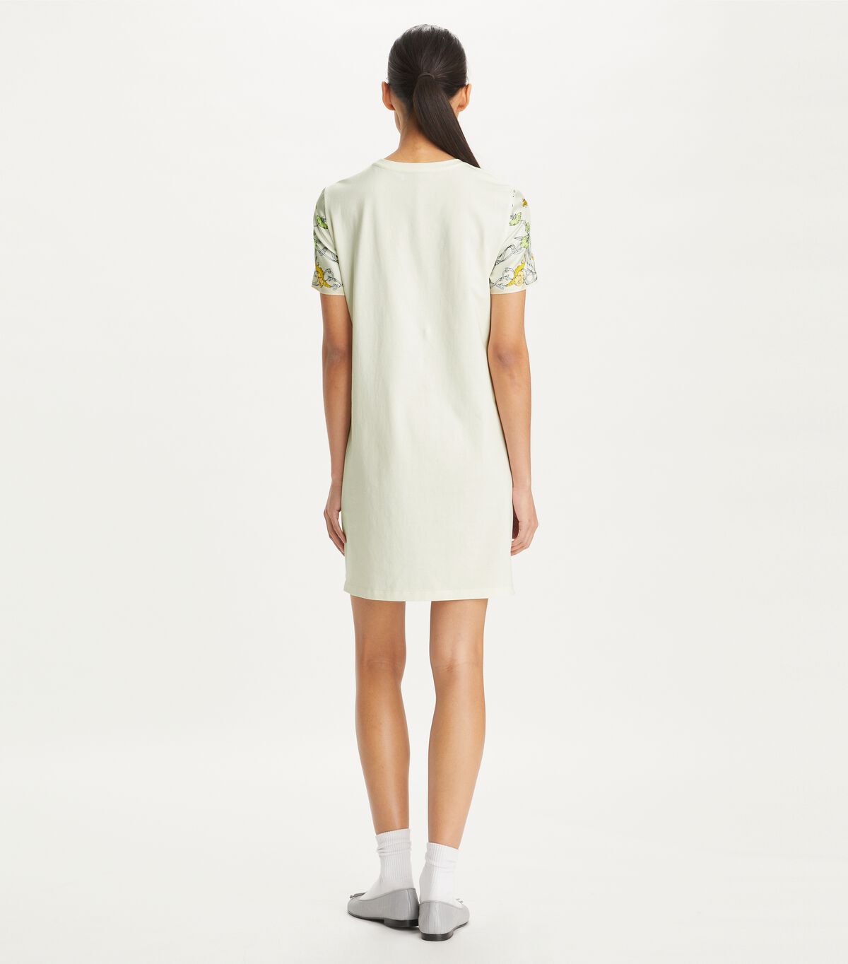 tory burch silk front t shirt dress
