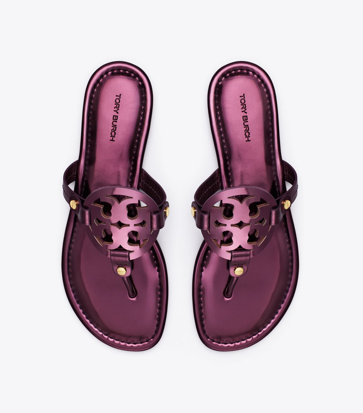 tory burch miller metallic sandal