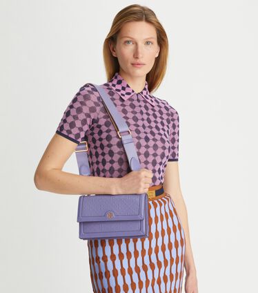 T Monogram Patent Embossed Mini Bag