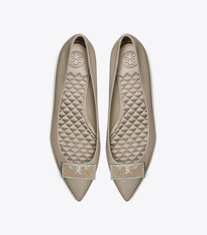 Gigi Embellished Pointed-Toe Flat | Shoes | Tory Burch