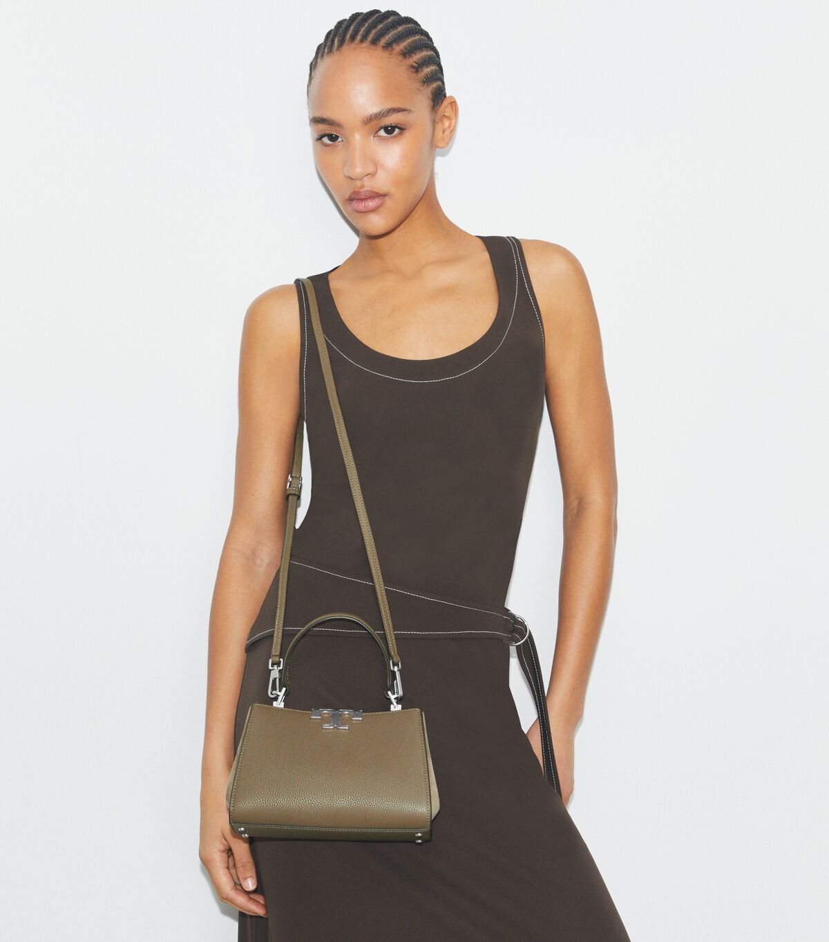tory burch mini eleanor pebbled satchel
