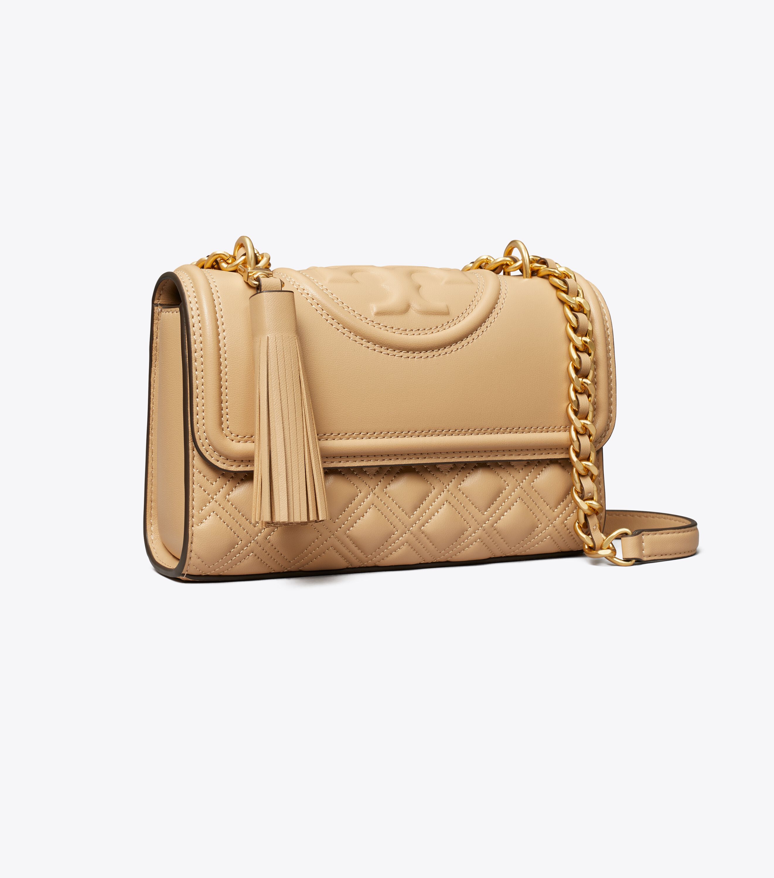 Small Fleming Convertible Shoulder Bag, Desert Dune | Tory Burch KSA