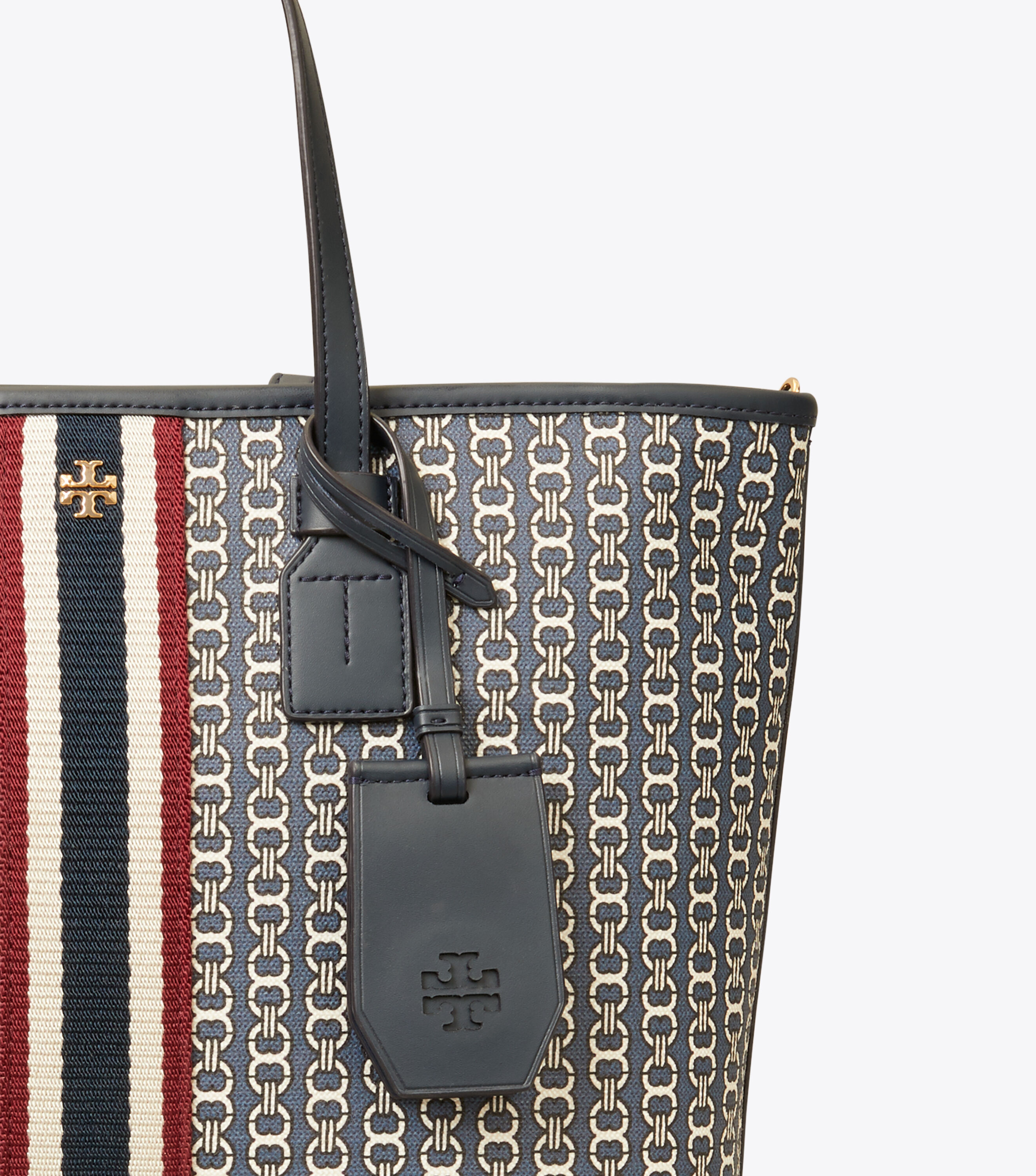 Small gemini link coated canvas tote store