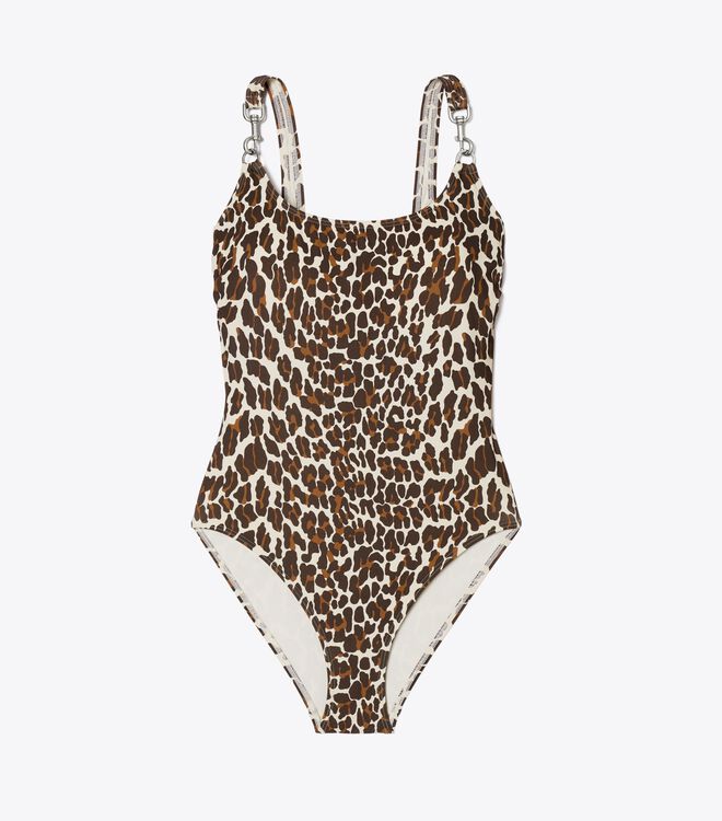 Printed Clip Tank Swimsuit | Ready-To-Wear | Tory Burch