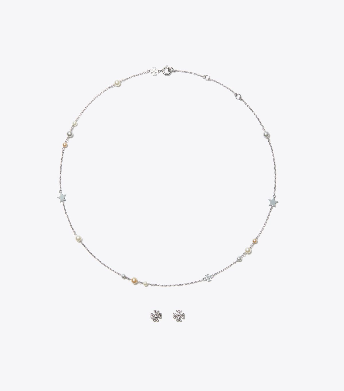 tory burch kira necklace and stud earring gift set