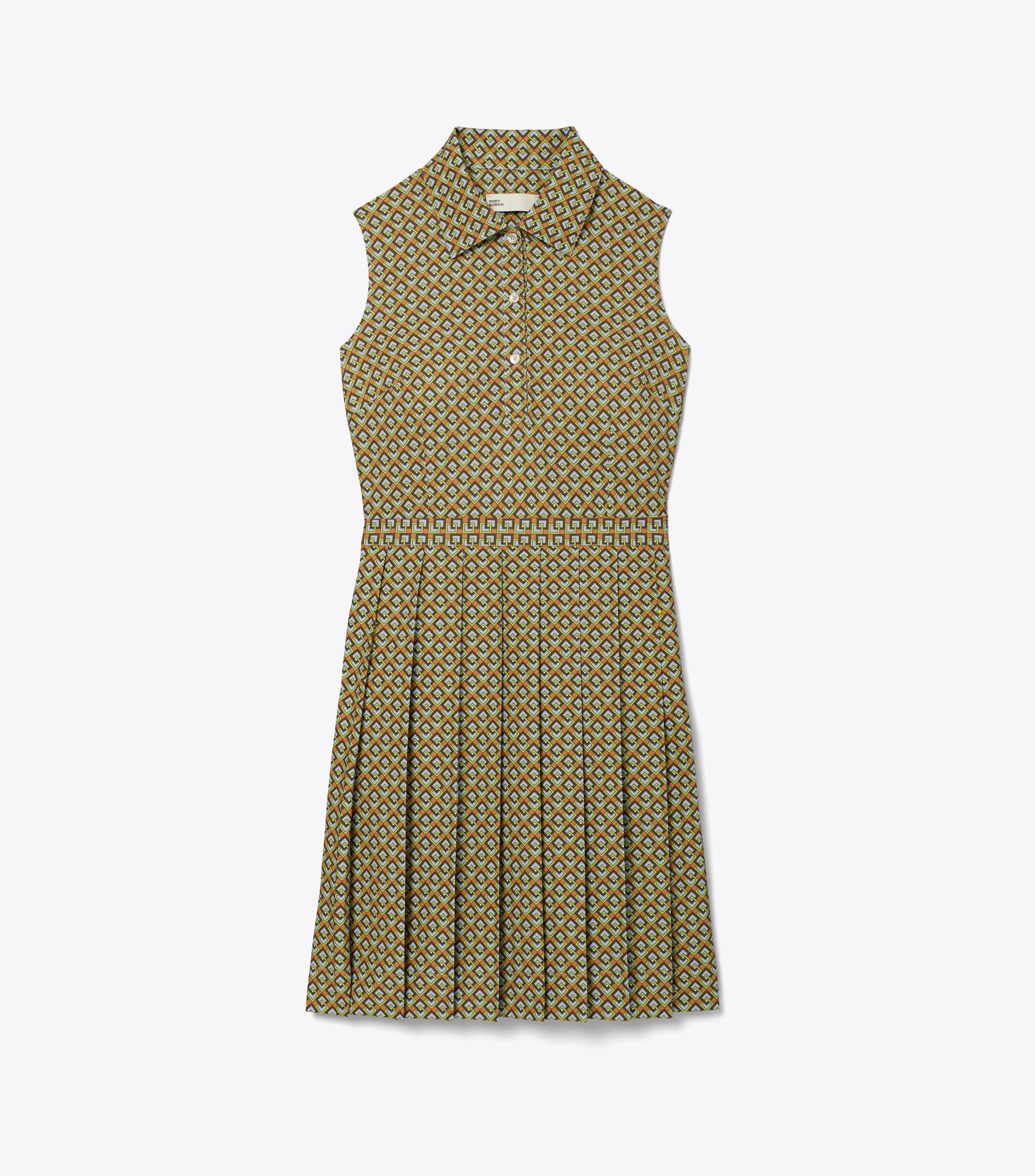 Tory Burch Printed Pleated Golf Dress Tory Burch KSA