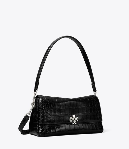 tory burch small charlie croc embossed shoulder bag