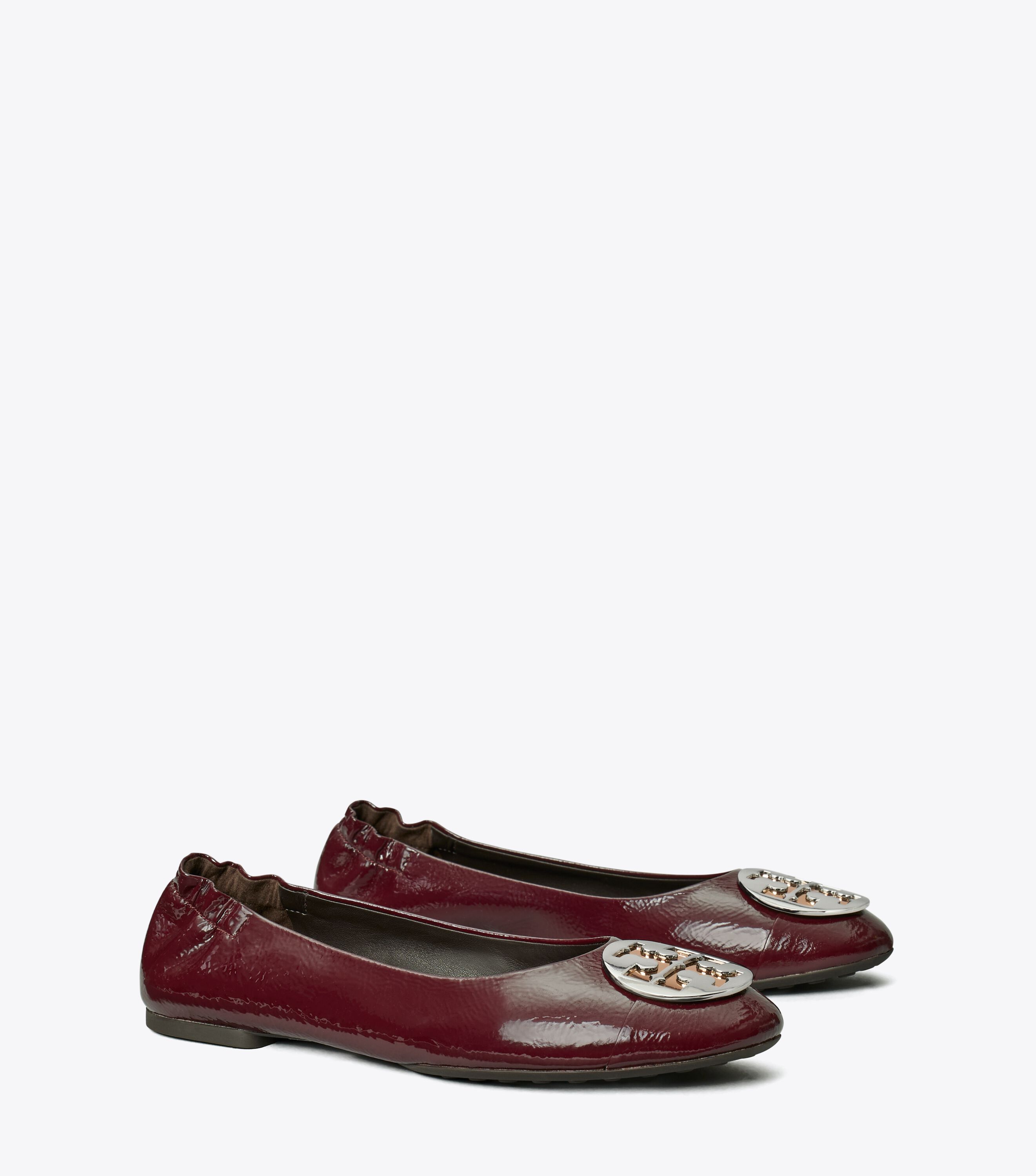 Tory burch maroon flats online